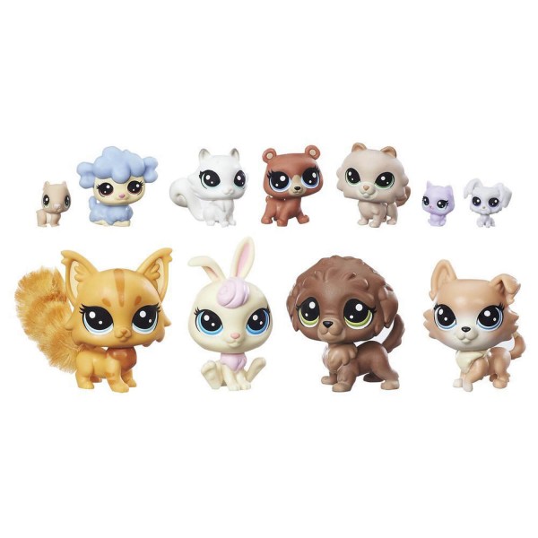 Figurines Littlest PetShop multipack : Les compagnons câlins - Hasbro-B6625-B9754
