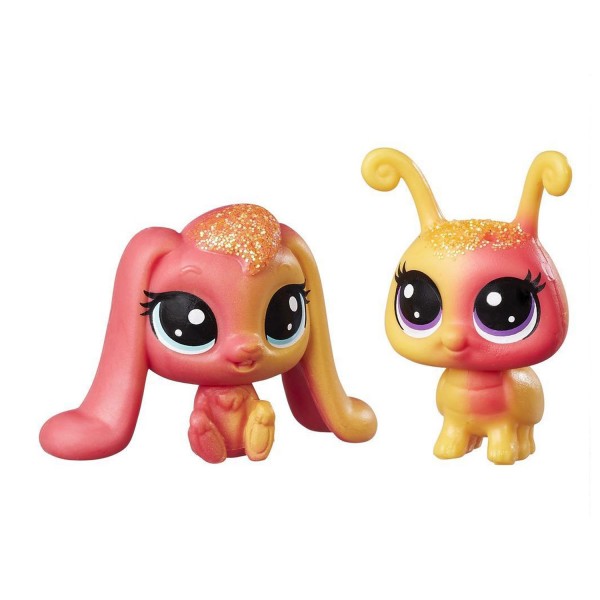 Figurines Petshop Rainbow Meilleurs amis : Le lapin et la coccinelle - Hasbro-C0794-C0799