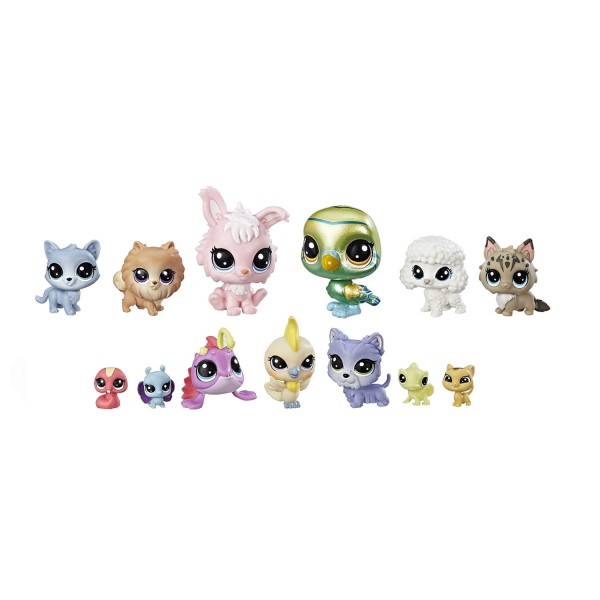 Figurines Petshop Diva Squad : Pack de 13 Petshop exotiques - Hasbro-B9343-E1012