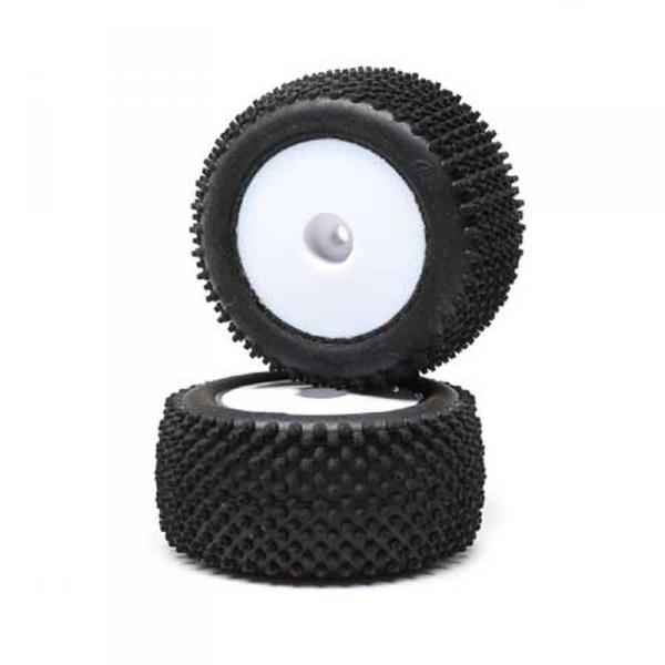 Pin Tires Rear Mounted Blanc (2) - Mini-T 2.0 - Losi - LOS41013