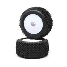 Pin Tires Rear Mounted Blanc (2) - Mini-T 2.0 - Losi