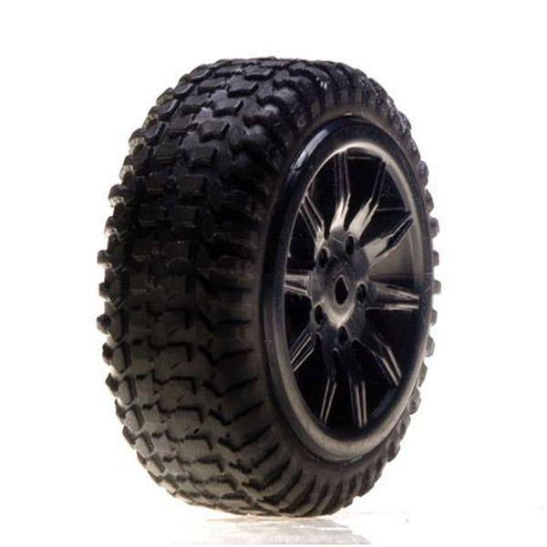 Tires, Mounted, Silver: Micro Rally - LOSB1584