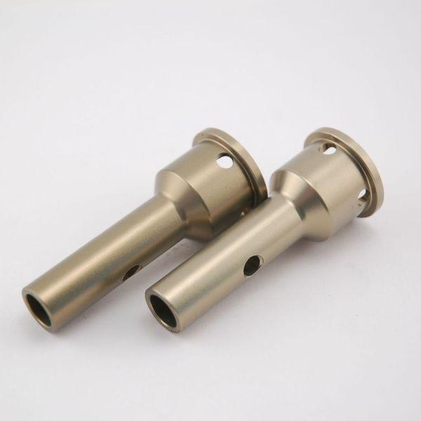 Fr/R Stub Axles, Aluminum Hard Anodized (2): 5T - LOSB3223