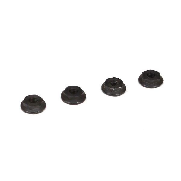 4mm Low Profile Serrated Nuts (4) - TLR236001