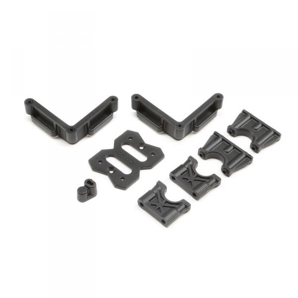 Center Diff Mount, Battery Mount: 8XE TLR - Team Losi Racing - TLR241060