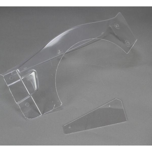 Body Left Fender & # Plate, Clear: 5IVE-T - LOSB8103