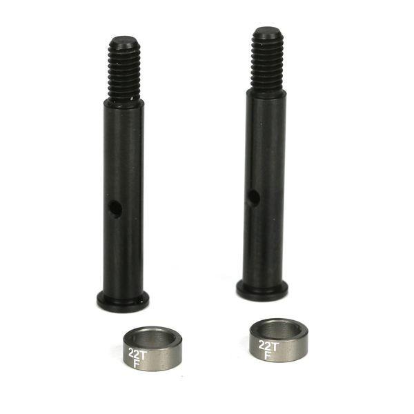 Front Axles (2): 22T - TLR1104