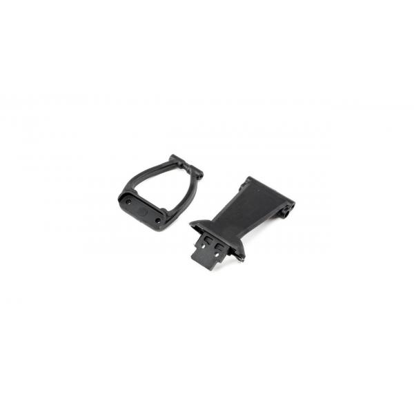 Front Bumper/Skid Plate&Support,Gray - Rock Rey - Losi - LOS231040