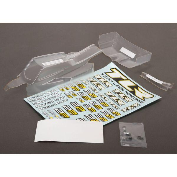 Body & Wing Set, Clear, w/Stickers: 22 3.0 - TLR230007