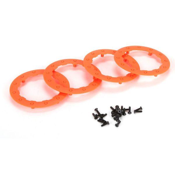 Beadlock Ring, Orange w/ Screws (4): 22SCT - LOS43009