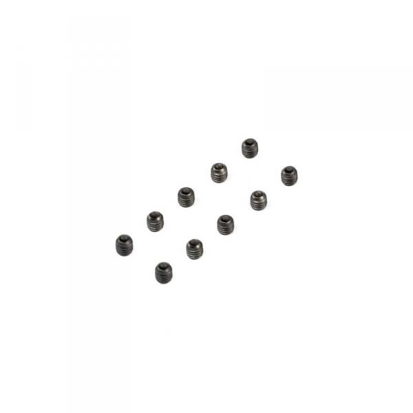 Set Screws, M3 x 4mm Cup Point(10) - LOS235026