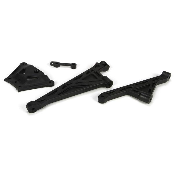 F&R Chassis Brace & Spacer Set: 5TT - LOSB2558