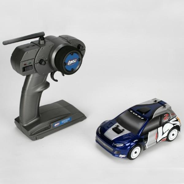 Losi Voiture Micro Rally Car Bleue 1/24 Brushless avec radio 2.4Ghz - LOSB0243iT1