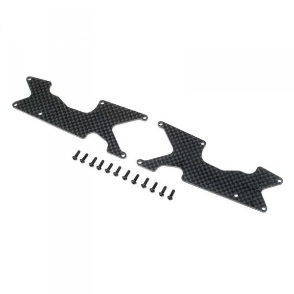 Rear Arm Inserts, Carbon 8XT - Team Losi - TLR344048