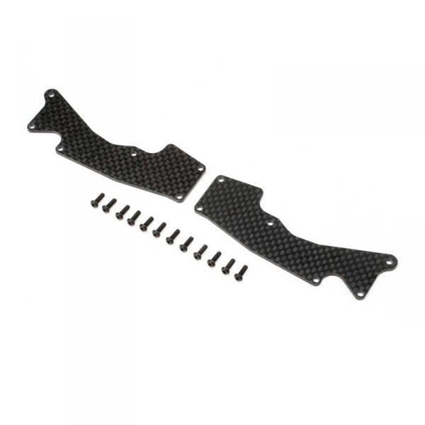 Front Arm Inserts, Carbon 8XT - Team Losi - TLR344047