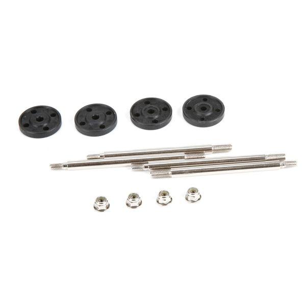 Fr/Rr Shock Shaft & Piston Set: 1:5 4wd - LOS253005