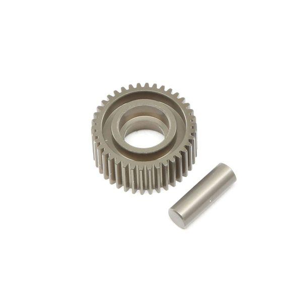 Aluminum Idler Gear & Shaft, Laydown: 22 4.0 - TLR332070