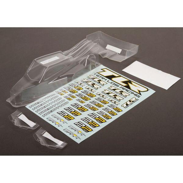 Body/Wing Set, Clear, w/Stickers, Laydown: 22 3.0 - TLR330006