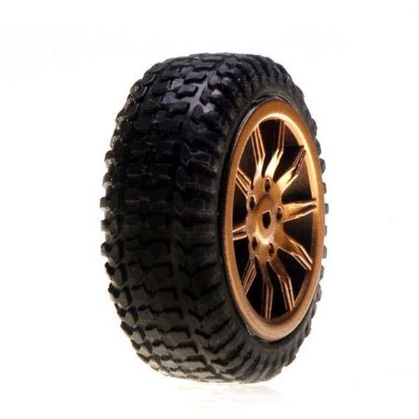 Tires, Mounted, Gold: Micro Rally - LOSB1586