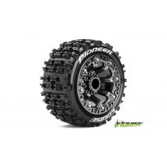 Louise RC - ST-PIONEER - Pneus 1-16e Truck - Soft - Jantes 2.2" Chromées Noires - REVO - SUMMIT - Sa