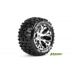 Louise RC - ST-PIONEER - Pneus 1-10e Stadium Truck - Soft - Jantes 2.8" Chromées - 1/2"-Offset - GP 