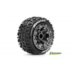 Louise RC - ST-SPIDER - Pneus 1-16e Truck - Soft - Jantes 2.2" Chromées Noires - REVO - SUMMIT - Sav