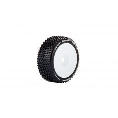 Louise RC - B-HORNET - Pneus 1-8e Buggy - Soft - Jantes Blanches - Hex 17mm - 1 Paire