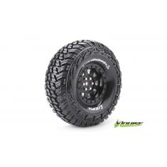 Louise RC - CR-GRIFFIN - Pneus 1-10e Crawler - Super Soft - Jantes 1.9" Noirs - Hex 12mm - Axial SCX