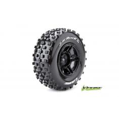 Louise RC - SC-ROCK - Pneus 1-10e Short Course - Soft - Jantes Noirs - LOSI TEN-SCTE 4X4 - Avant - A