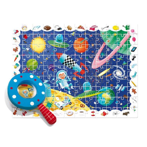 108 piece puzzle: Detective puzzle: In Space - Ludattica-5820736