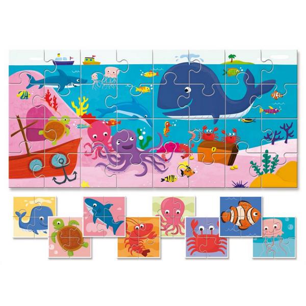 Baby puzzle collection: 32 pieces: The Sea - Ludattica-5874778