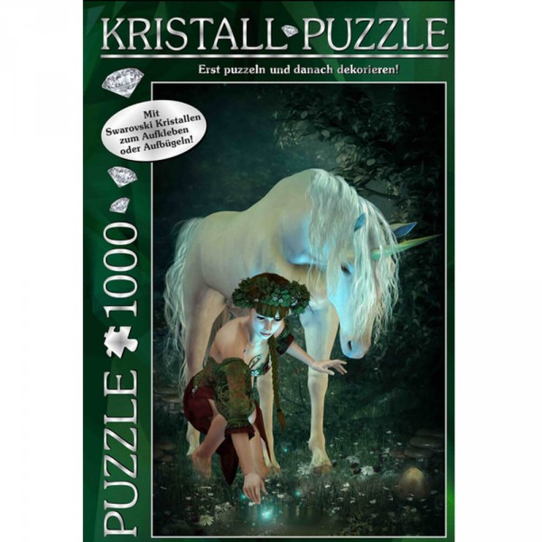 Puzzle de 1000 piezas: Swarovski Kristall Puzzle: Mi unicornio - MIC-595.4