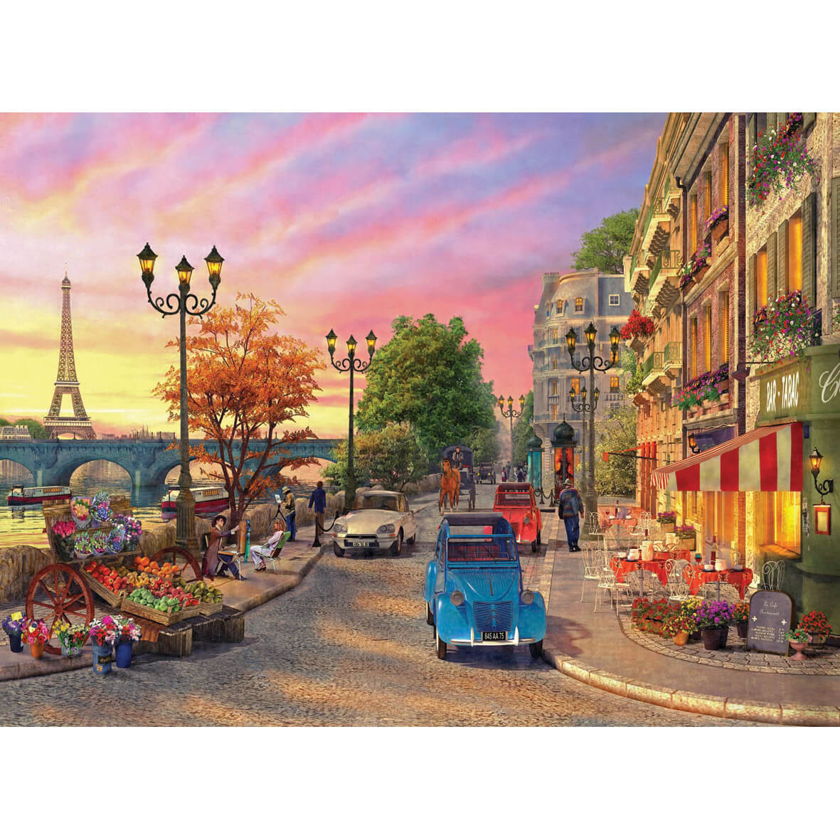 Puzzle 1000 pièces : Bord de Seine à Paris - Anatolian - Rue des Puzzles