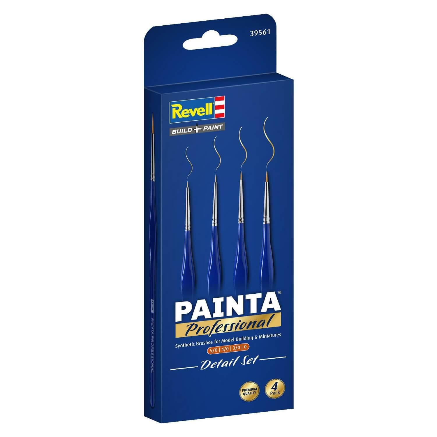 Pinceaux de peinture professionnels : kit de détail taille 5/0, 4/0, 3/0, 0 Pinceaux de peinture professionnels : kit de détail taille 5/0, 4/0, 3/0, 0
