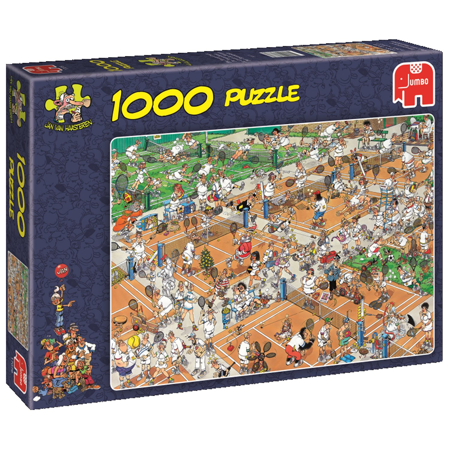 Puzzle 1000 Pi ces Jan Van Haasteren Court De Tennis Diset Rue 