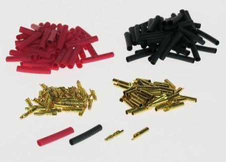 2.0mm Gold Connector Bulk (50 Pairs + Shrink)