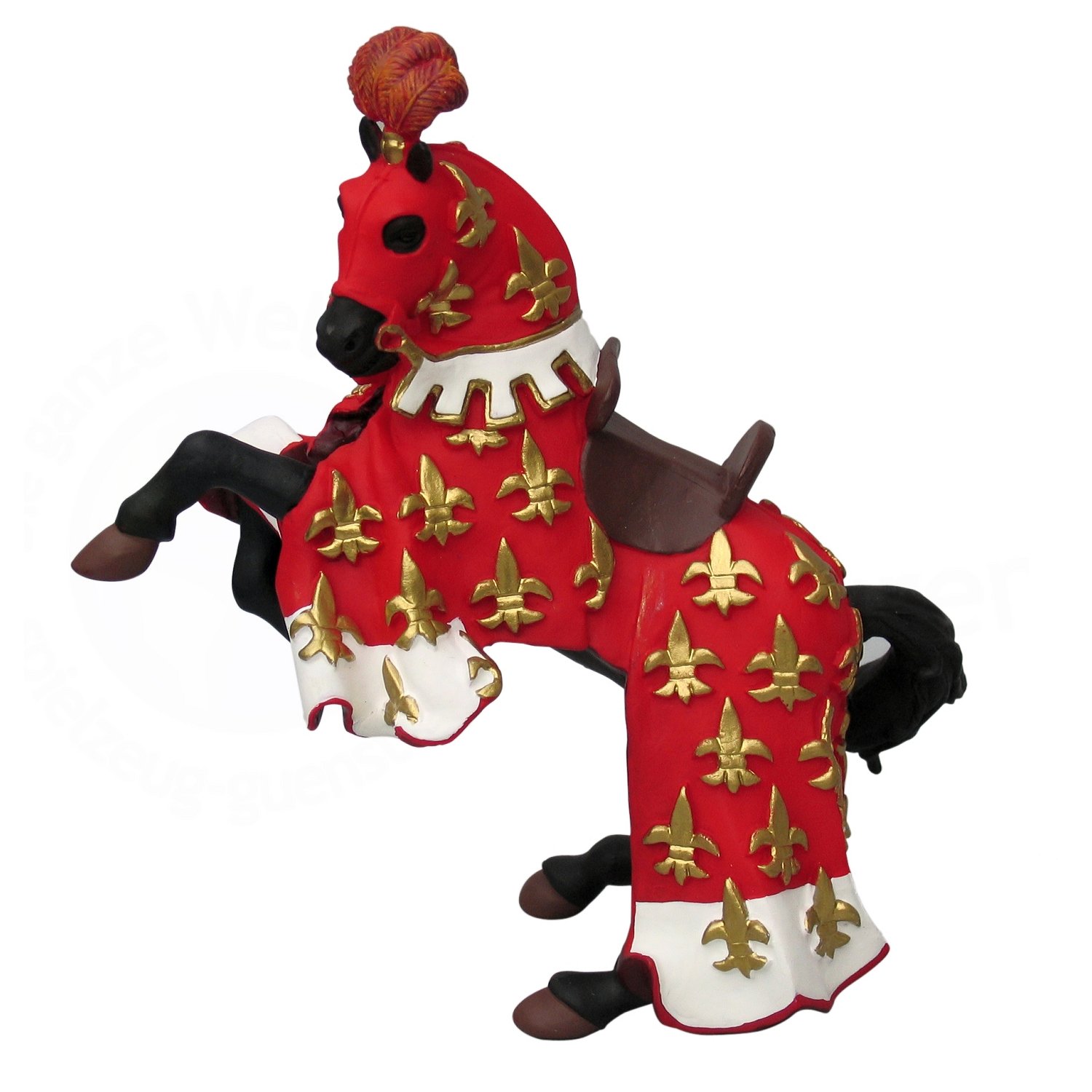 Figurine Cheval du Prince Philippe Rouge