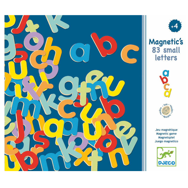 Lettres magnétiques : 83 lettres script - Jeux et jouets Djeco - Avenue des  Jeux