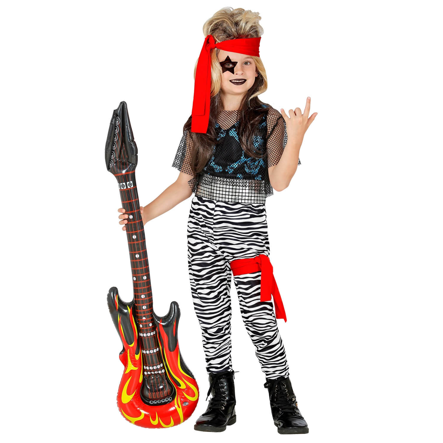 Costume pour adulte de Rocker des années 80-90