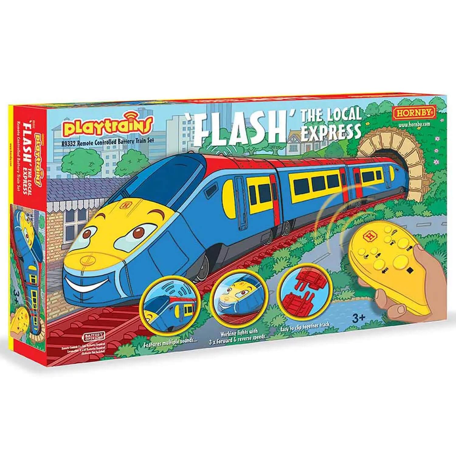 Coffret Playtrains : Circuit de train à piles télécommandé : Flash The  Local Express - Jeux et jouets Jouef - Avenue des Jeux