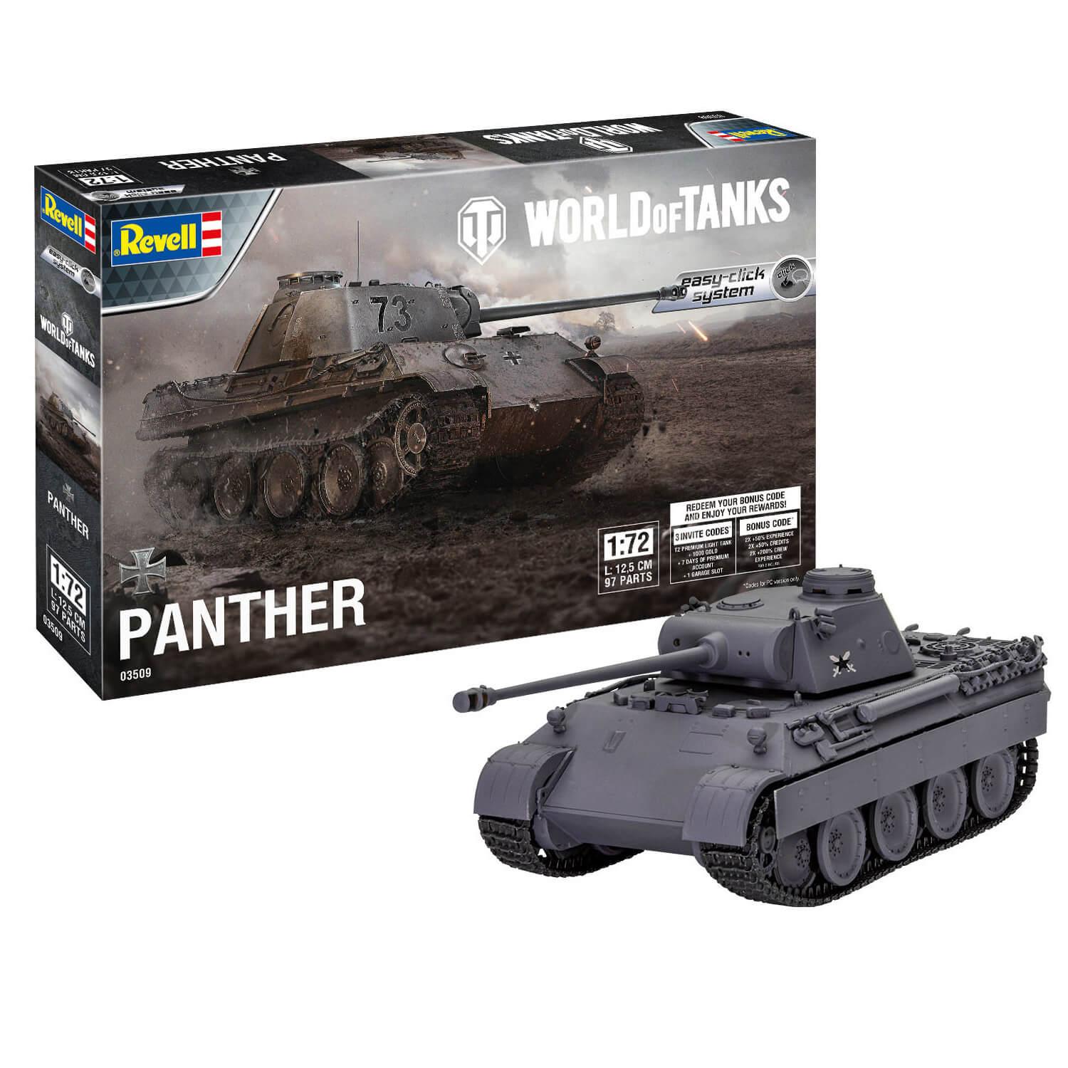 Maqueta de tanque: Easy-click : World of Tanks : Panther Ausf. D - Revell -  Calle De Las Maquetas