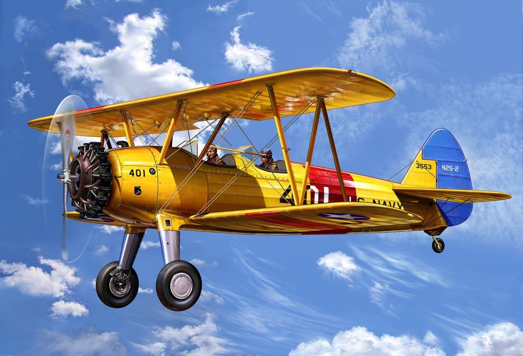 maquette avionâ : stearman pt-13d kaydet