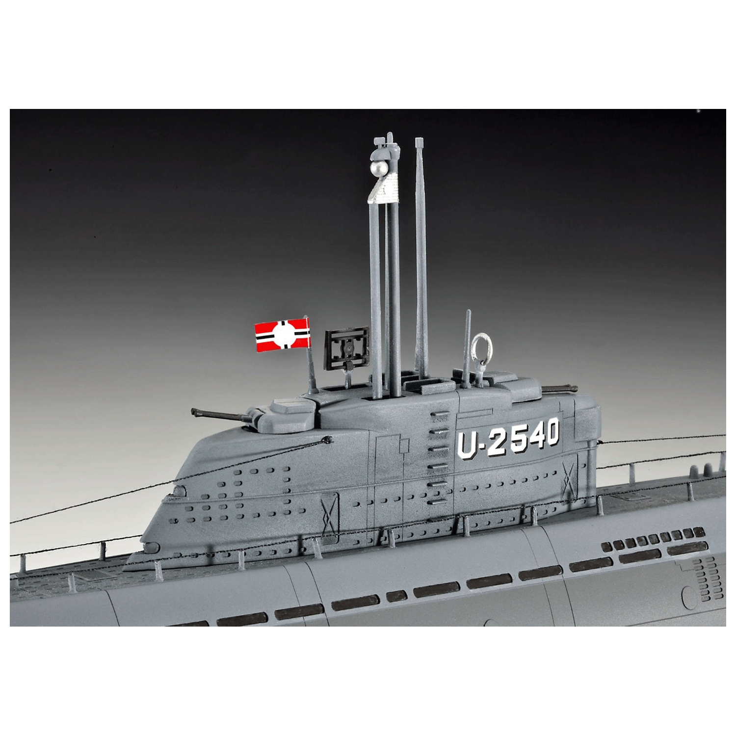 Maquette sous-marin : U-Boot Type XXI U 2540 & Interieur