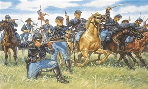 Figurines Guerre de SÃ©cessionÂ&nbsp;: Cavalerie de l'Union