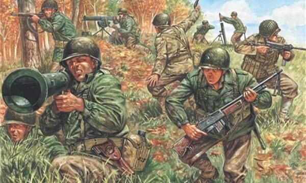Figurines 2ème Guerre Mondiale : Infanterie américaine