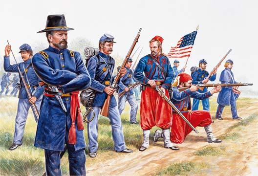 Figurines Guerre de Sécession : Infanterie de l'Union