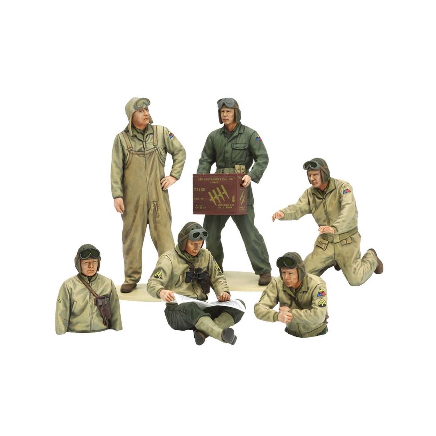 figurines militaires : tankistes us 2ã¨me gm