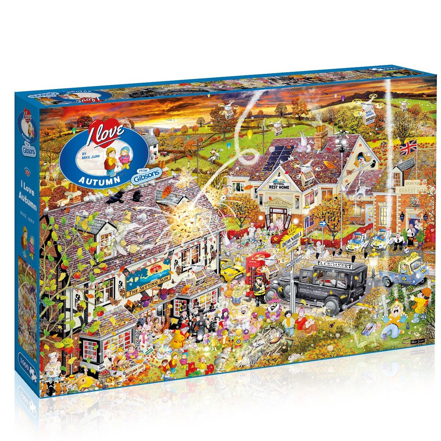 Mike Jupp - Puzzle 1000 Pezzi 'I Love The Weekend' - Caos Divertente E Dettagli Nascosti, 66x50 Cm