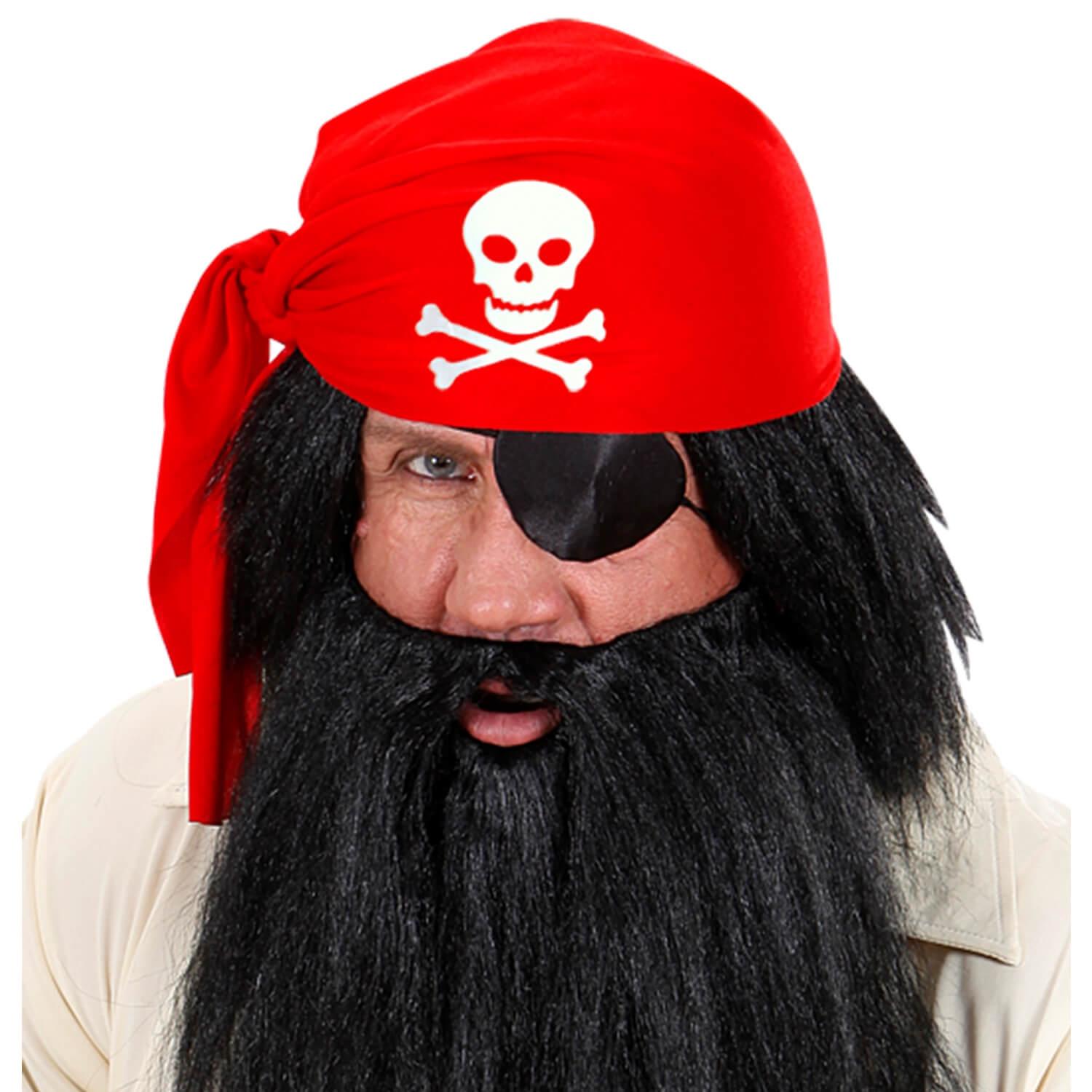 Bandana de pirate pour enfants avec accessoire de cheveux pour s'habiller.  Pirates des Caraïbes. 100 % coton avec perles et boutons. Couleur rose -   France