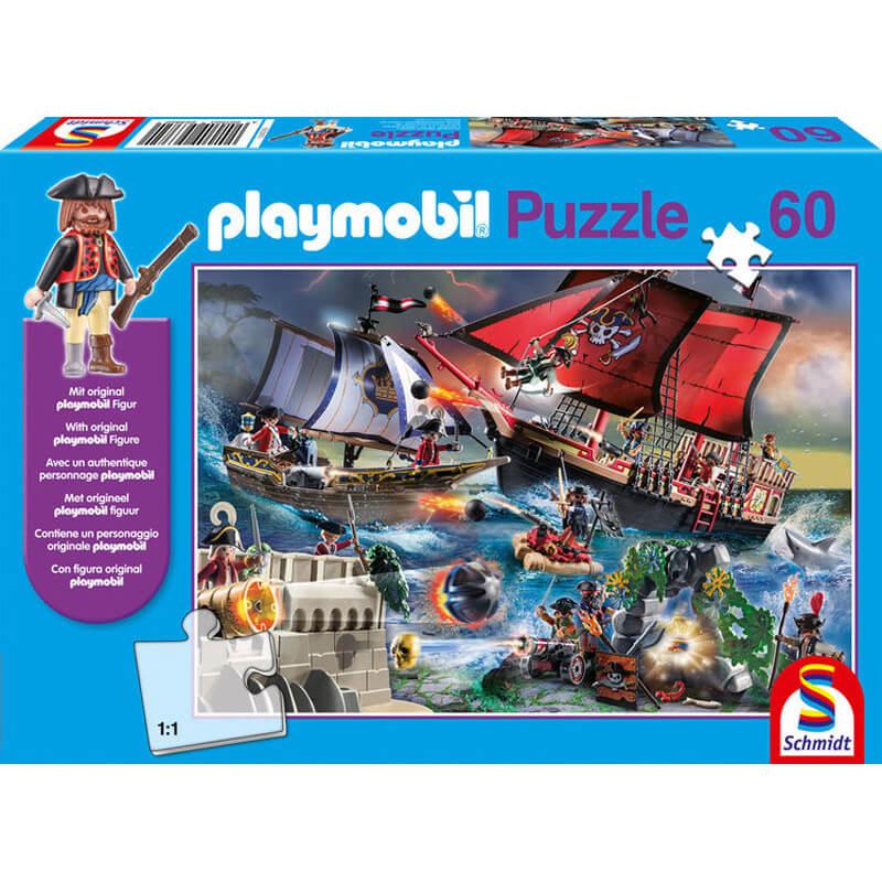 Puzzle 60 pièces : Playmobil : Pirate